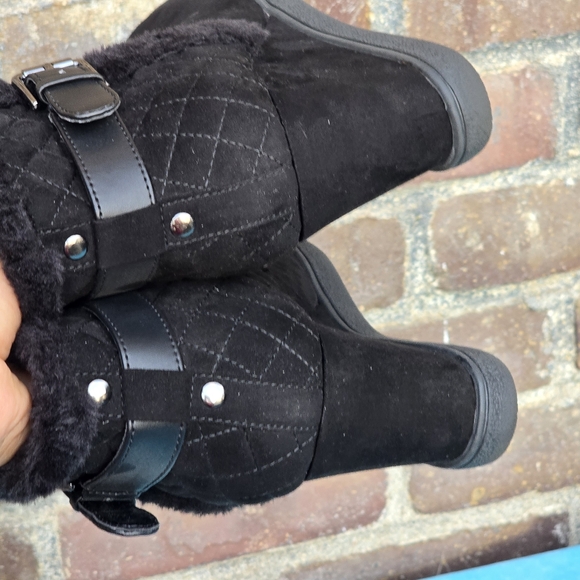 Unisa Wedges Suede Booties Boots Sz 8.5 - Picture 4 of 12